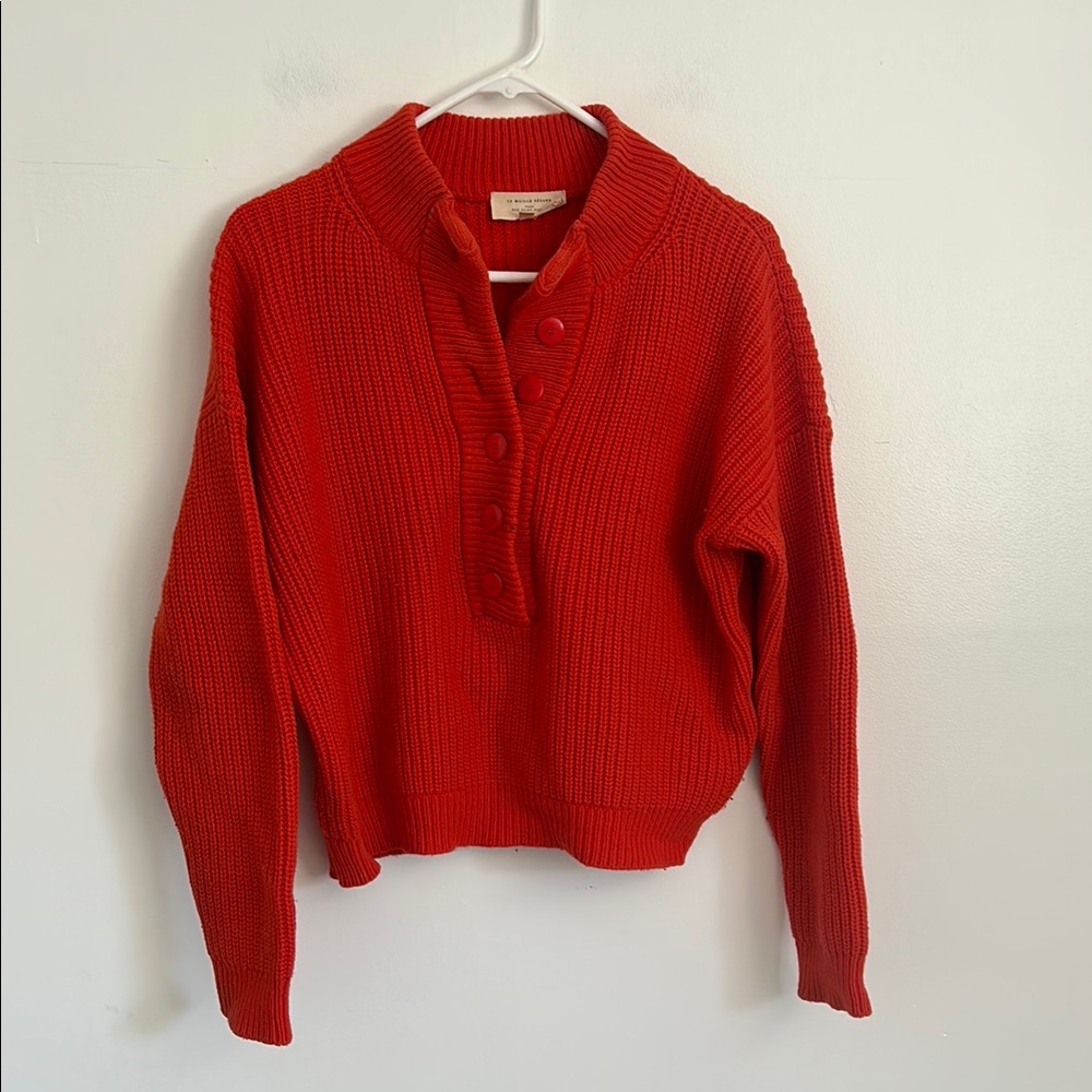 Sezane Lucas Sweater In Coral Size M